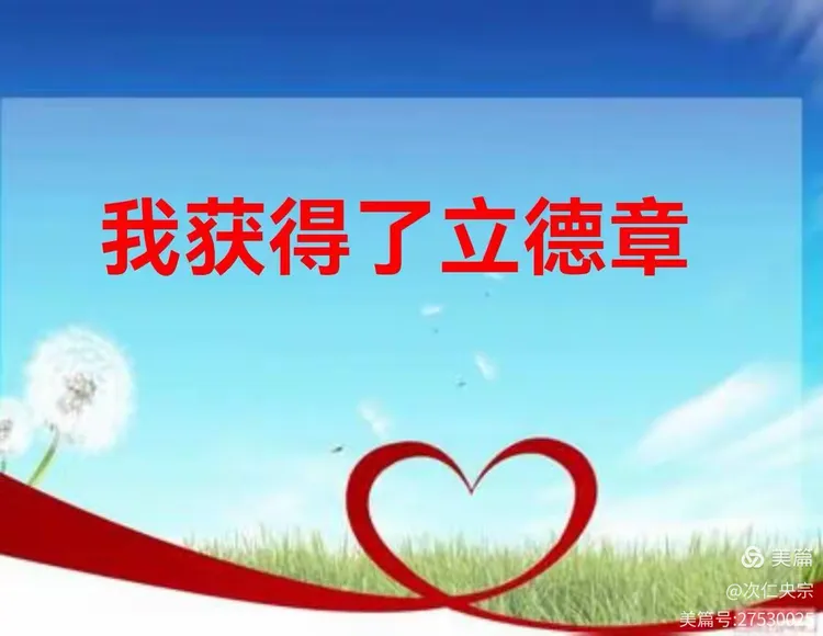 中队争章活动之立德章